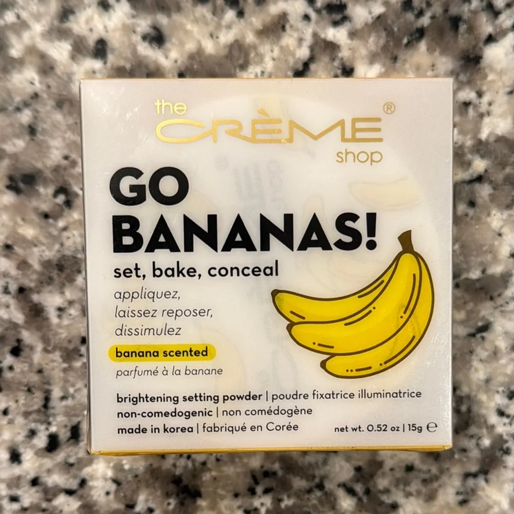NIB‎ The Crème Shop Banana Scented Setting Powder 0.52 oz